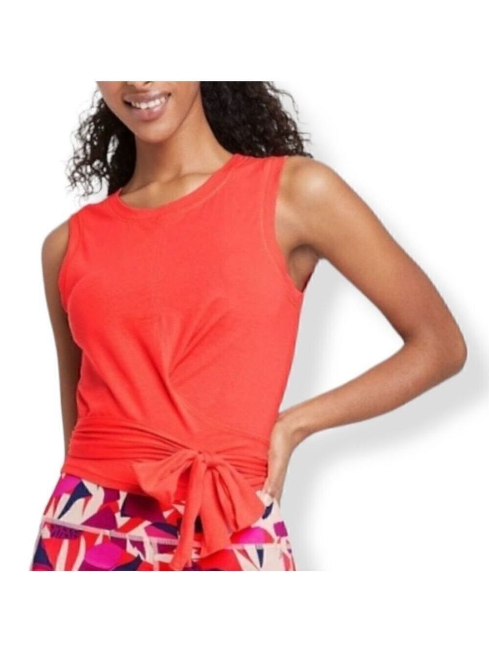 J.Dow Fitness Orange Crisscross tie tanktop XS - Picture 1 of 6